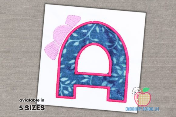 Letter a with Bow Applique: A Complete Guide to This Versatile Machine Embroidery Design
